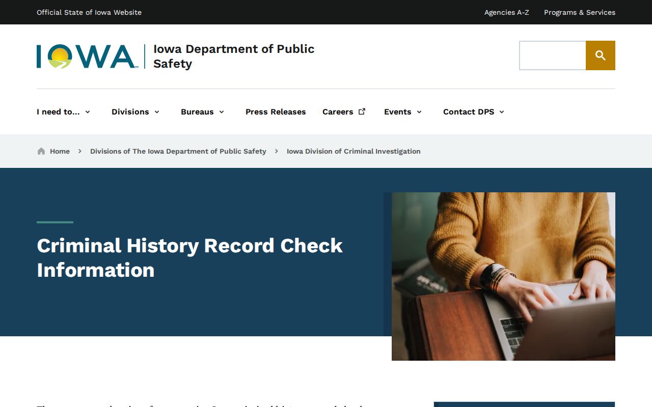 Butler County criminal history DCI record check channels
