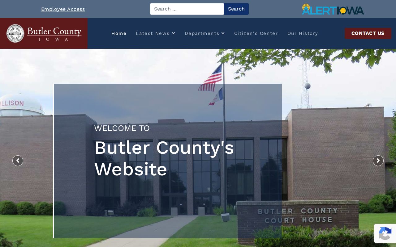 Butler County criminal history courthouse contact page